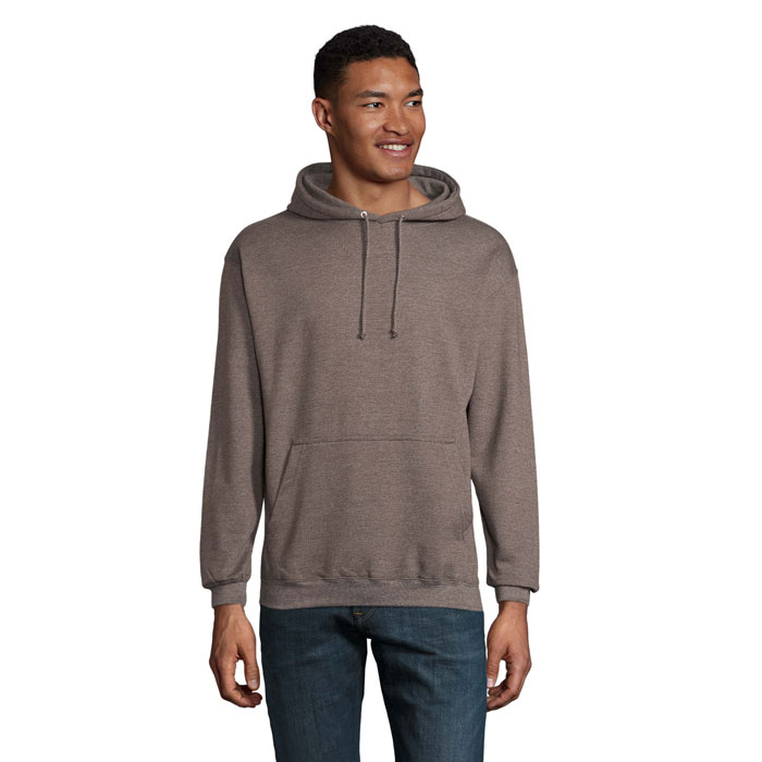 Sweat à capuche unisexe promotionnel CONDOR anthracite chiné
